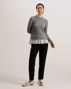 Ted Baker Naisten Neule, HOLINA Vaaleanharmaa