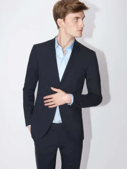 Tiger Of Sweden Miesten Bleiseri JILE ANGELICO Slim Fit Tummansininen