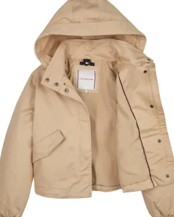 Tommy Hilfiger Childrenswear takki,COTTON PARKA Beige