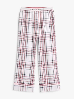 Tommy Hilfiger K-gift LS FLNL Shirt Set Slippers naisten pyjama, monivärinen kuosi