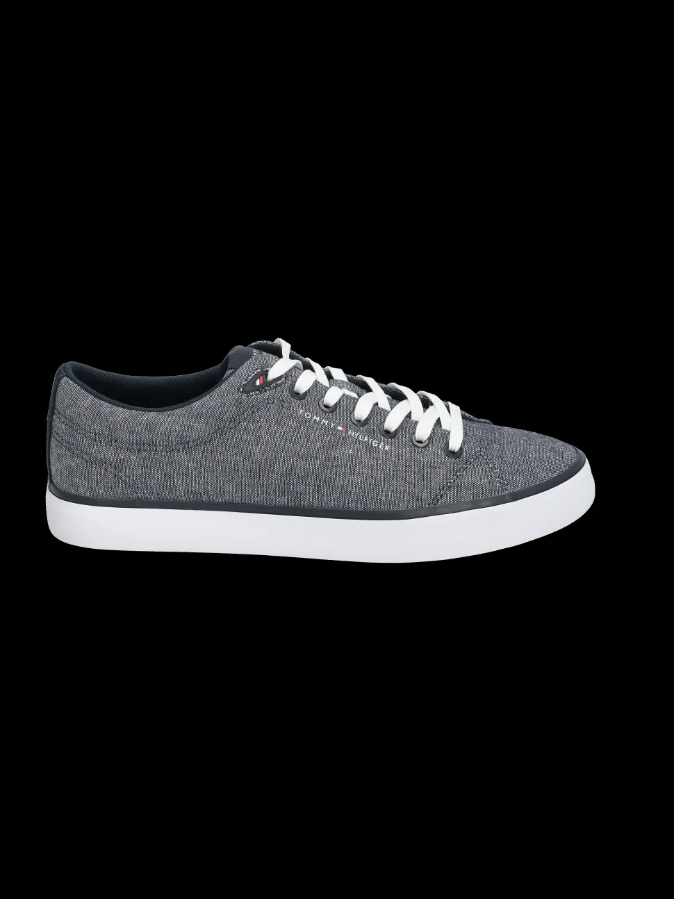 Tommy Hilfiger meisten tennarit, TH HI VULC LOW CORE CHAMPRAY Sininen Kuosi