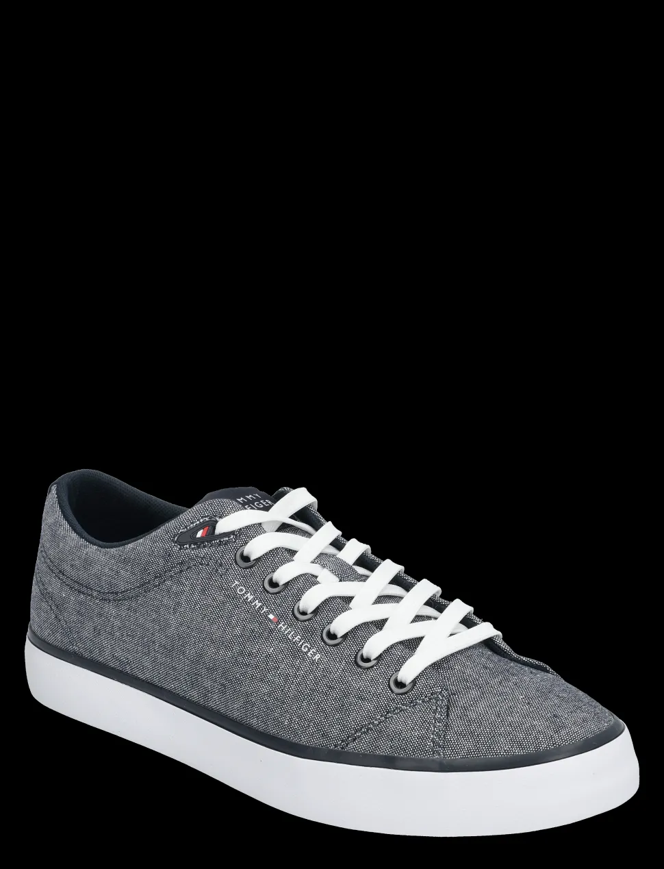 Tommy Hilfiger meisten tennarit, TH HI VULC LOW CORE CHAMPRAY Sininen Kuosi