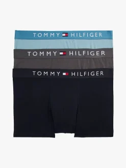 Tommy Hilfiger miesten bokserit, K 3 PACK TRUNK DTM, 0S2 Sininen