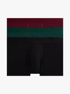 Tommy Hilfiger miesten bokserit 3 PACK TRUNK LUXORY MODAL COTTON, viininpunainen