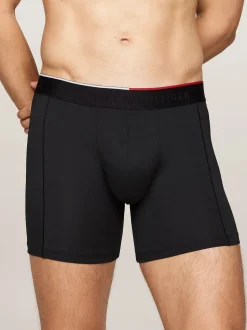 Tommy Hilfiger Miesten Bokserit, 3P BOXER BRIEF MICROMA SPORT Musta
