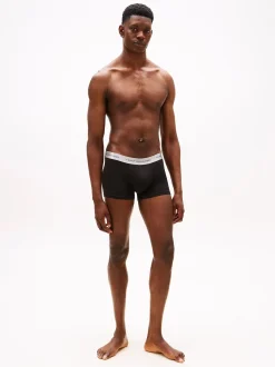 Tommy Hilfiger miesten bokserit 3P Trunk Metallic WB, musta