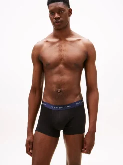 Tommy Hilfiger miesten bokserit 3P Trunk Metallic WB, musta