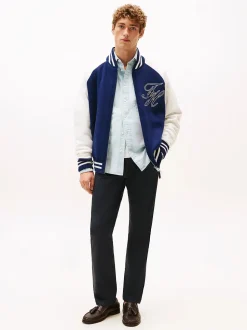 Tommy Hilfiger miesten chinot, DENTON PRINTED STRUCTURE CHINO Tummansininen