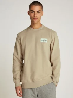 Tommy Hilfiger miesten collegepusero, MONOTYPE LABEL SWEATSHIRT Beige