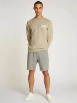 Tommy Hilfiger miesten collegepusero, MONOTYPE LABEL SWEATSHIRT Beige