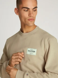 Tommy Hilfiger miesten collegepusero, MONOTYPE LABEL SWEATSHIRT Beige