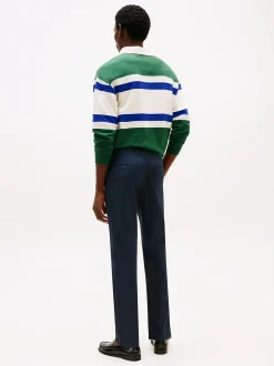 Tommy Hilfiger miesten housut, DENTON PRINTED STRUCTURE CHINO Tummansininen