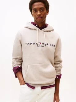 Tommy Hilfiger miesten huppari TOMMY LOGO HOODY, vaalea beige