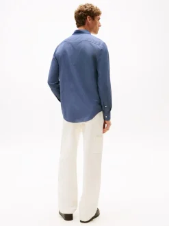 Tommy Hilfiger miesten kauluspaita, PERFORMANCE CHECK RF SHIRT Sininen Kuosi