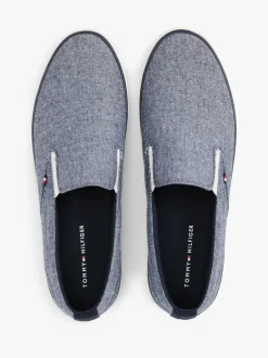 Tommy Hilfiger miesten lenkkarit, TH HI VULC LOW SLIP ON Sininen Kuosi
