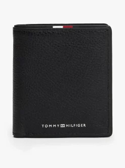 Tommy Hilfiger miesten lompakko, TH CORP TRIFOLD Musta