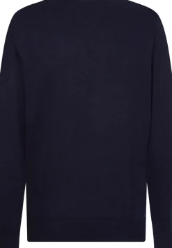 Tommy Hilfiger Miesten Neulepusero, PIMA ORG CTN CASHMERE CREW Tummansininen
