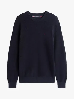 Tommy Hilfiger miesten neulepusero K ESSENTIAL STRUCTURE CREW, tummansininen