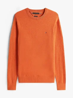 Tommy Hilfiger miesten neule, PIMA ORG CTN CASHMERE CREW NECK Oranssi