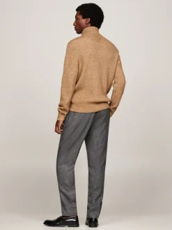 Tommy Hilfiger Miesten Neulepusero, DC STRUCTURE MOULINE Beige