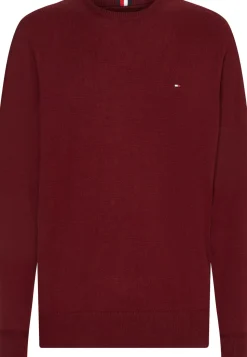 Tommy Hilfiger Miesten Neulepusero, PIMA ORG CTN CASHMERE CREW Viininpunainen