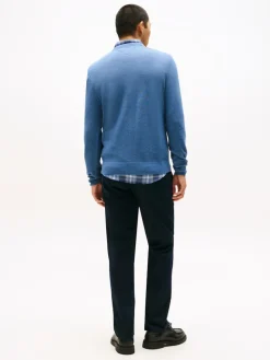 Tommy Hilfiger miesten neulepusero K ESSENTIAL STRUCTURE CREW NECK, sininen