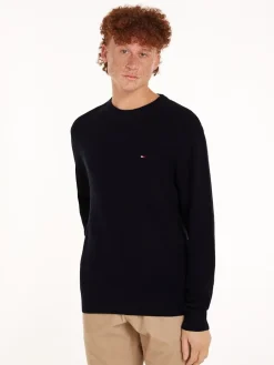 Tommy Hilfiger Miesten Neulepusero, STRUCTURE CREW NK Tummansininen