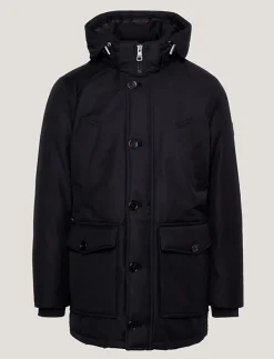 Tommy Hilfiger Miesten Parkatakki, ROCKIE NON FUR DOWN PARKA Musta