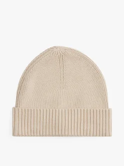 Tommy Hilfiger miesten pipo, TH FLAG PIMA COTTON BEANIE Beige