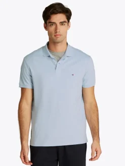 Tommy Hilfiger miesten pikeepaita, LIQUID COTTO REG SEASONAL POLO Vaaleansininen