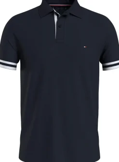Tommy Hilfiger Miesten Pikeepaita, BT MONOTYPE CUFF POLO Tummansininen