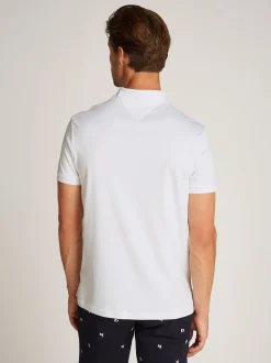 Tommy Hilfiger Miesten Pikeepaita, LIQUID COTTON ESSENTIAL Valkoinen
