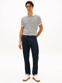 Tommy Hilfiger miesten pikeepaita Liquid Cotton Reg Seasonal Polo, raidallinen sininen