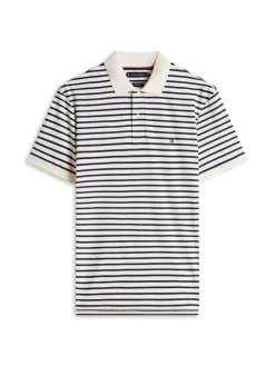 Tommy Hilfiger miesten pikeepaita Liquid Cotton Reg Seasonal Polo, raidallinen sininen