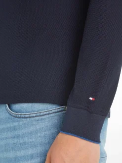 Tommy Hilfiger Miesten Slim Fit -paita, DC STRCUTURE LS POLO Tummansininen