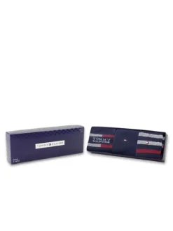 Tommy Hilfiger miesten sukat TH MEN SOCK 3P GIFT BOX TOMMY STRIPE, tummansininen