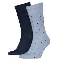 Tommy Hilfiger Miesten Sukat 2-Pack, MEN SOCK DOT NOS Vaaleansininen