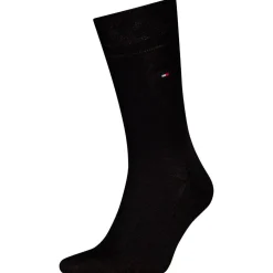 Tommy Hilfiger Miesten Sukat, PREMIUM MERCERIZED WOOL SOCK PUKUSUKKA NOS, Musta