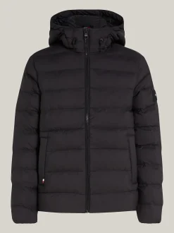 Tommy Hilfiger Miesten Takki, HOODED JACKET Musta