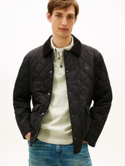 Tommy Hilfiger miesten tikkitakki Diamond Quilted Jacket, musta
