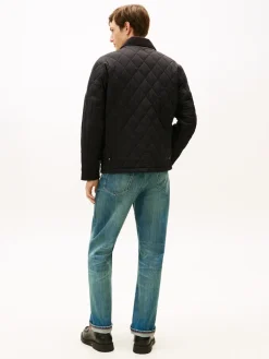 Tommy Hilfiger miesten tikkitakki Diamond Quilted Jacket, musta