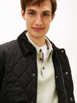 Tommy Hilfiger miesten tikkitakki Diamond Quilted Jacket, musta