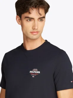Tommy Hilfiger miesten t-paita, MONOTYPE ALL AMERICAN TEE Tummansininen