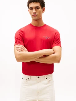 Tommy Hilfiger miesten t-paita Brand Love Small Hilfiger Tee, punainen