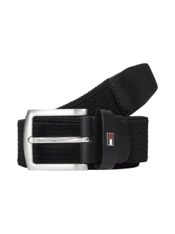 Tommy Hilfiger miesten vyö, DENTON ELASTIC BELT Musta