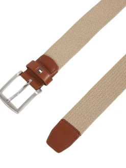 Tommy Hilfiger miesten vyö, DENTON ELASTIC BELT Beige
