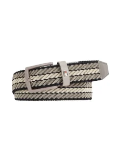 Tommy Hilfiger Miesten Vyö, DENTON ELASTIC BELT Ruskea Kuosi