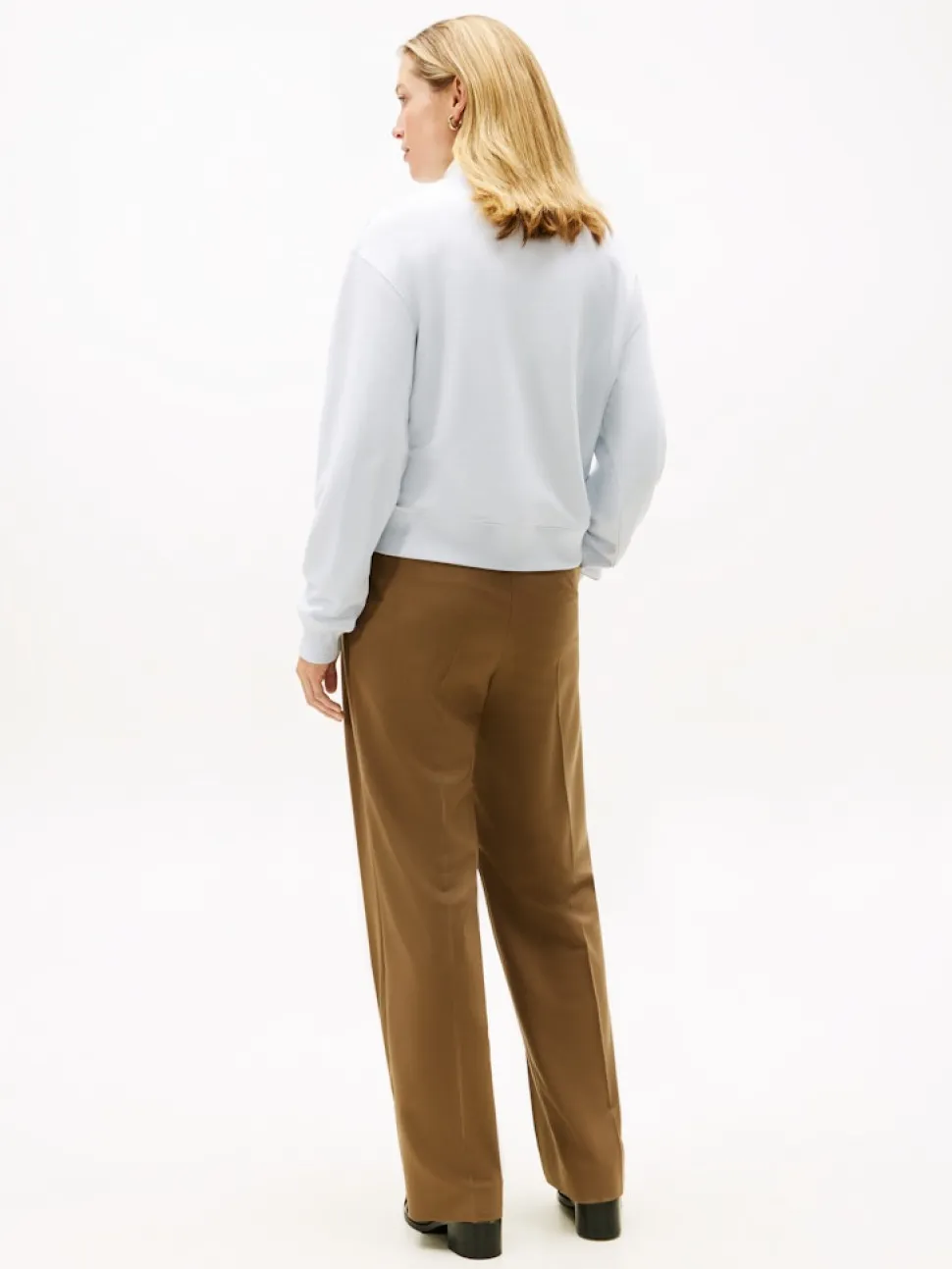 Tommy Hilfiger naisten collegepaidat TH Script Terry, vaaleansininen