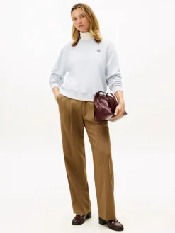 Tommy Hilfiger naisten collegepaidat TH Script Terry, vaaleansininen