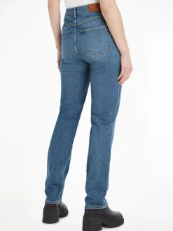 Tommy Hilfiger Naisten Farkut, CLASSIC STRAIGHT RW MEL Indigo